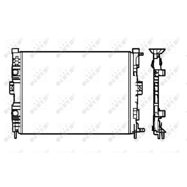 Слика на Воден радиатор (ладник) NRF 58328 за Renault Megane 2 Saloon 1.6 16V - 112 коњи бензин