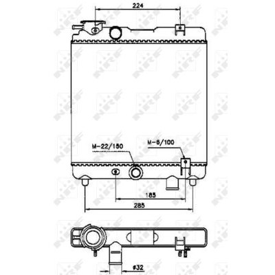 Слика на Воден радиатор (ладник) NRF 58659