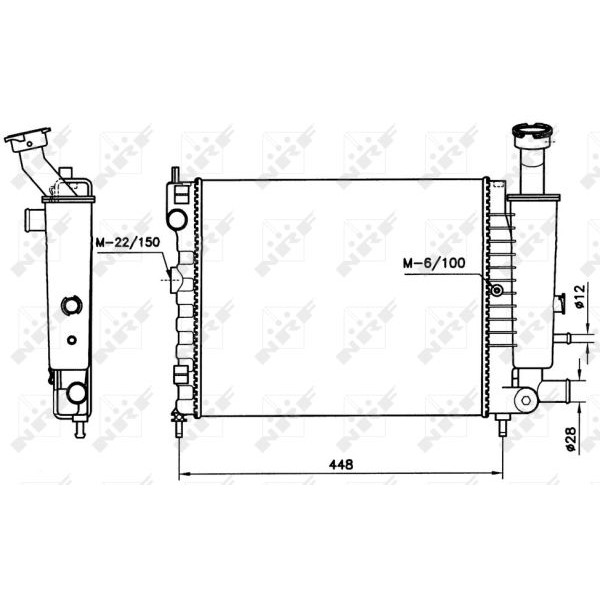 Слика на Воден радиатор (ладник) NRF 58736