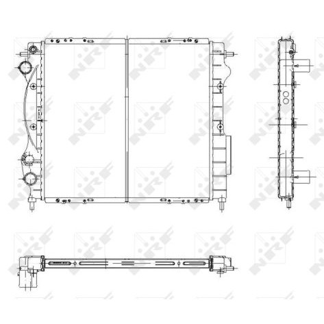 Слика на Воден радиатор (ладник) NRF 58934 за Renault Express Box 1.4 - 80 коњи бензин