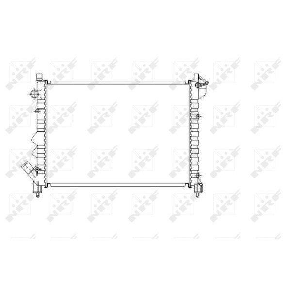 Слика на Воден радиатор (ладник) NRF 58943 за Renault Laguna (B56,556) 1.6 16V (B568, B561) - 107 коњи бензин