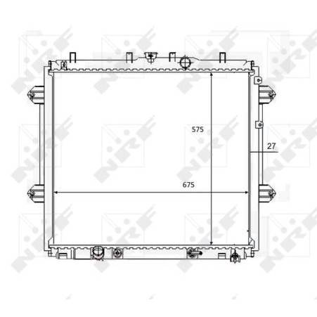 Слика на Воден радиатор (ладник) NRF 59080 за Toyota Land Cruiser 150 (J15) 4.0 V6 Dual VVTi - 279 коњи бензин