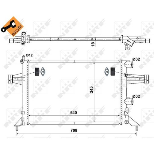 Слика на Воден радиатор (ладник) NRF EASY FIT 507529