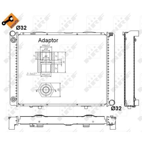 Слика на Воден радиатор (ладник) NRF EASY FIT 52023