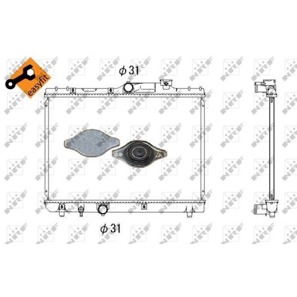 Слика на Воден радиатор (ладник) NRF EASY FIT 53339