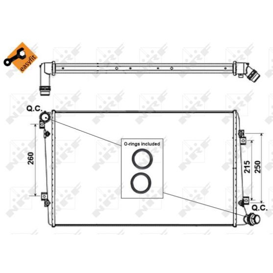 Слика на Воден радиатор (ладник) NRF EASY FIT 53813