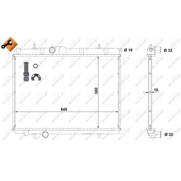 Слика на Воден радиатор (ладник) NRF EASY FIT 58299