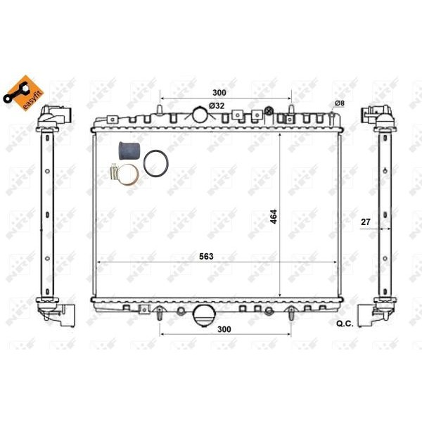 Слика на Воден радиатор (ладник) NRF EASY FIT 58315