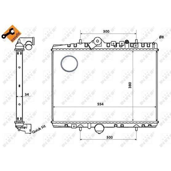 Слика на Воден радиатор (ладник) NRF EASY FIT 58351