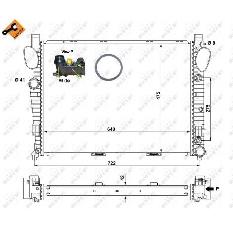 Слика на Воден радиатор (ладник) NRF EASY FIT 58366