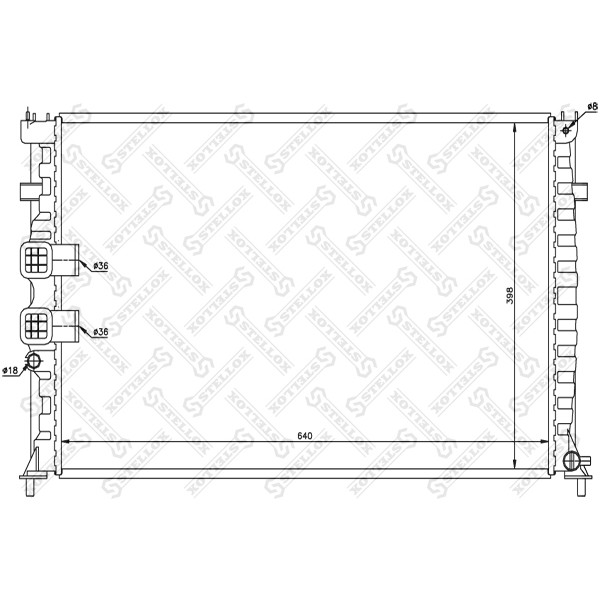 Слика на Воден радиатор (ладник) STELLOX 10-26154-SX