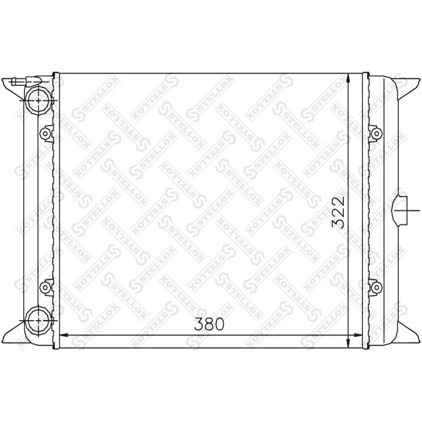 Слика на Воден радиатор (ладник) STELLOX 10-26408-SX