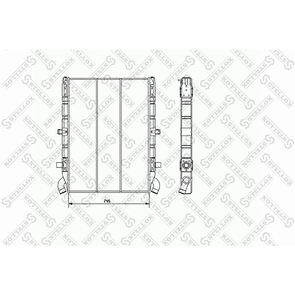 Слика на Воден радиатор (ладник) STELLOX 81-03313-SX