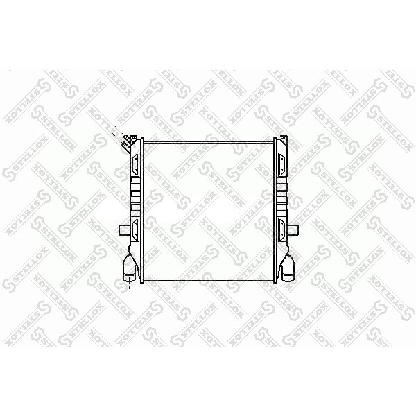 Слика на Воден радиатор (ладник) STELLOX 81-03325-SX за камион Scania 2 Series 92 M/245 - 245 коњи дизел