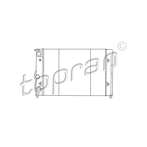 Слика на Воден радиатор (ладник) TOPRAN 102 572