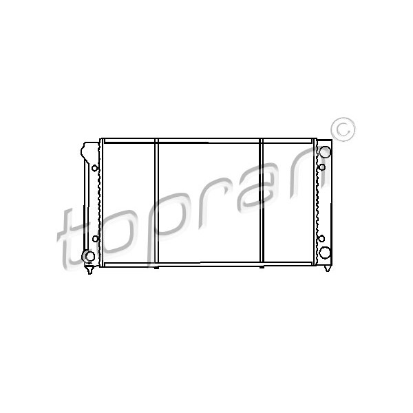 Слика на Воден радиатор (ладник) TOPRAN 103 445