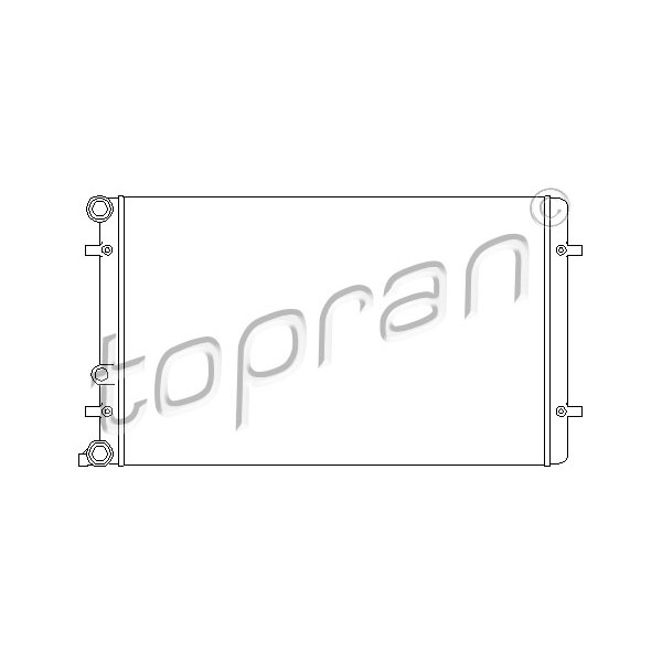 Слика на Воден радиатор (ладник) TOPRAN 110 177 за VW Jetta 4 Estate (1J6) 1.9 TDI 4motion - 101 коњи дизел