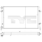 Слика 1 на Воден радиатор (ладник) TYC 702-0025