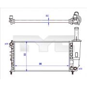 Слика 1 на Воден радиатор (ладник) TYC 709-0027-R