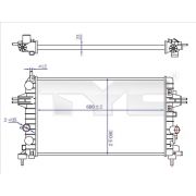 Слика 1 на Воден радиатор (ладник) TYC 725-0036-R