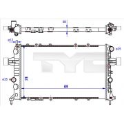 Слика 1 $на Воден радиатор (ладник) TYC 725-0041-R