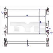 Слика 1 на Воден радиатор (ладник) TYC 725-0042-R