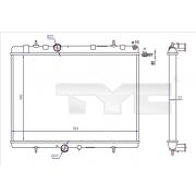 Слика 1 на Воден радиатор (ладник) TYC 726-0020-R