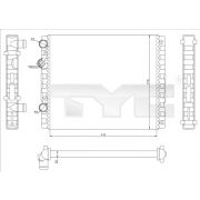 Слика 1 на Воден радиатор (ладник) TYC 737-0040