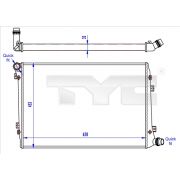 Слика 1 на Воден радиатор (ладник) TYC 737-0062-R
