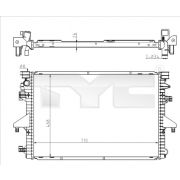 Слика 1 на Воден радиатор (ладник) TYC 737-0069