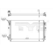 Слика 1 $на Воден радиатор (ладник) TYC 737-0071-R