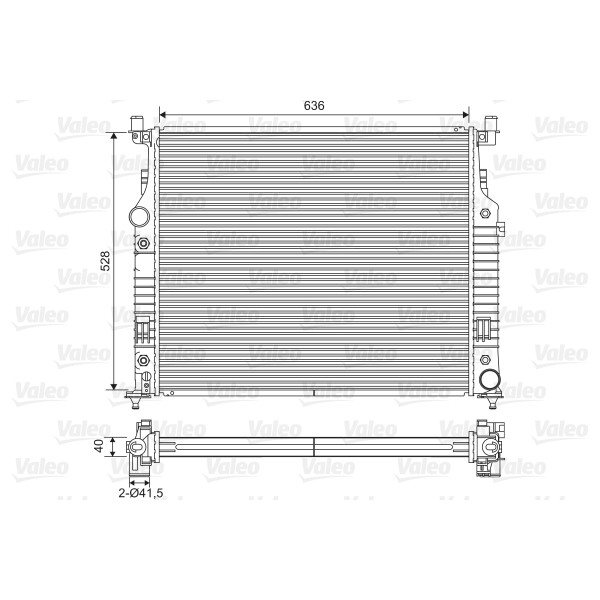 Слика на Воден радиатор (ладник) VALEO 701569 за Mercedes R-class (w251,v251) R 350 CDI 4-matic (251.022, 251.122) - 224 коњи дизел