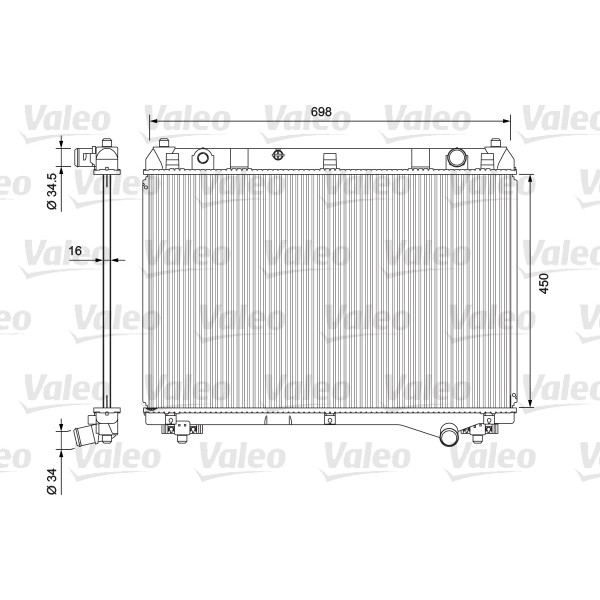 Слика на Воден радиатор (ладник) VALEO 701722