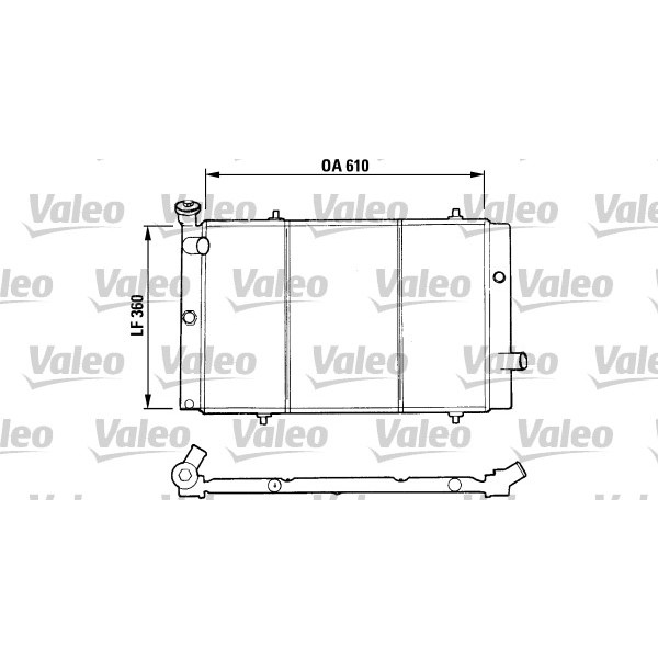 Слика на Воден радиатор (ладник) VALEO 730015