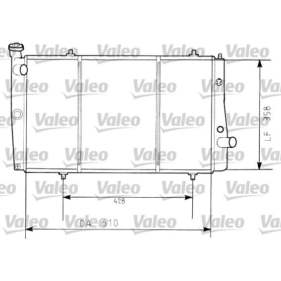 Слика на Воден радиатор (ладник) VALEO 730634