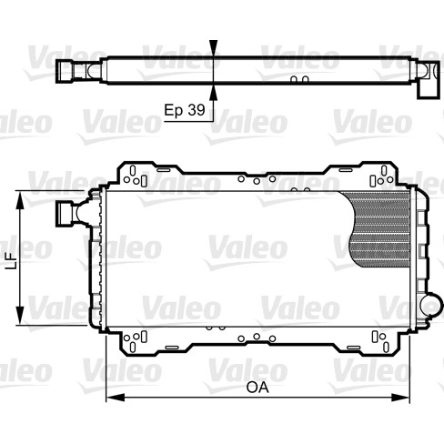 Слика на Воден радиатор (ладник) VALEO 730842