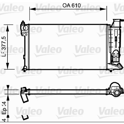 Слика на Воден радиатор (ладник) VALEO 730985