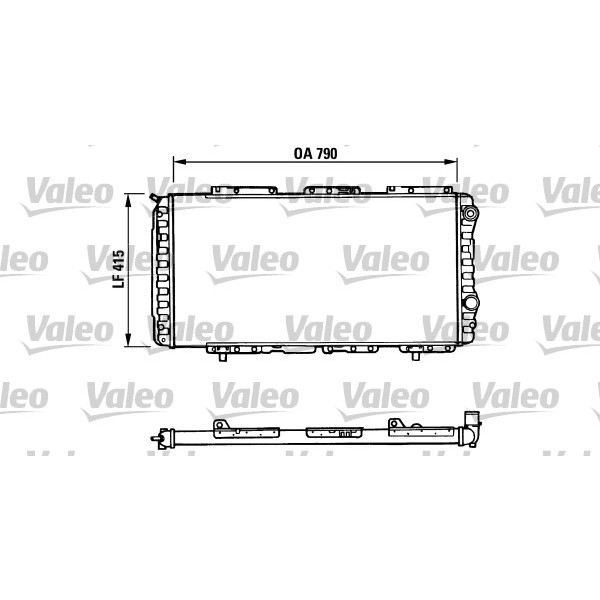 Слика на Воден радиатор (ладник) VALEO 730997 за Citroen Jumper BUS 230P 2.0  4x4 - 109 коњи бензин