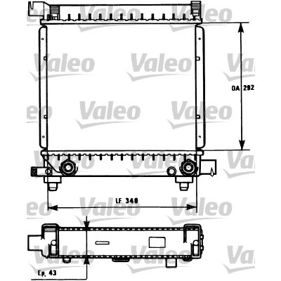 Слика на Воден радиатор (ладник) VALEO 731171