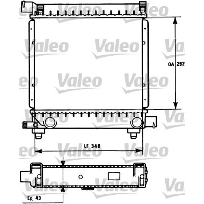 Слика на Воден радиатор (ладник) VALEO 731172