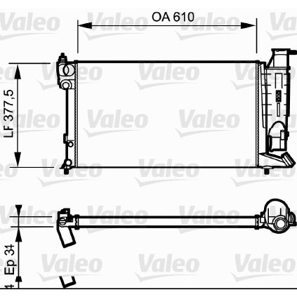 Слика на Воден радиатор (ладник) VALEO 731180