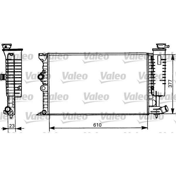 Слика на Воден радиатор (ладник) VALEO 731298 за Citroen Xantia Break X1 1.8 i - 90 коњи бензин