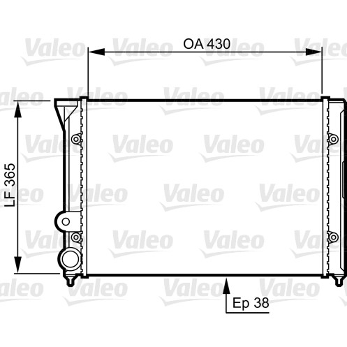 Слика на Воден радиатор (ладник) VALEO 731409