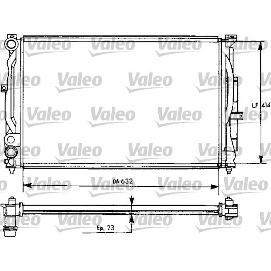 Слика на Воден радиатор (ладник) VALEO 731537 за Audi A4 Sedan (8D2, B5) 1.8 quattro - 125 коњи бензин