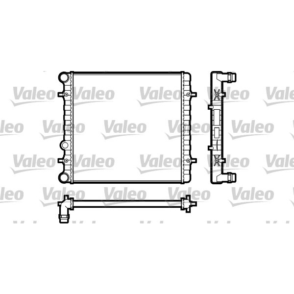 Слика на Воден радиатор (ладник) VALEO 731606 за Seat Toledo 2 Saloon (1M2) 1.9 TDI - 90 коњи дизел