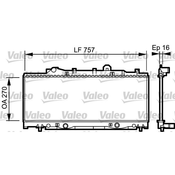 Слика на Воден радиатор (ладник) VALEO 731976