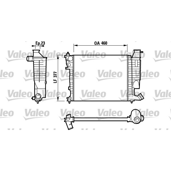 Слика на Воден радиатор (ладник) VALEO 732534