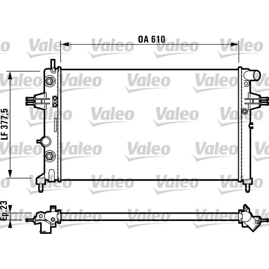 Слика на Воден радиатор (ладник) VALEO 732549