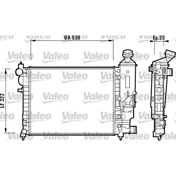 Слика на Воден радиатор (ладник) VALEO 732882