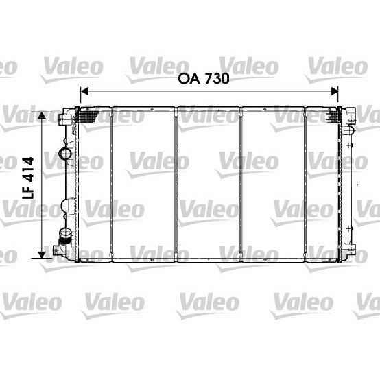 Слика на Воден радиатор (ладник) VALEO 732919 за Opel Movano Box (F9) 3.0 DTI - 136 коњи дизел